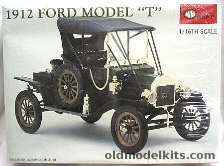 Minicraft 1/16 1912 Ford Model T - (ex-Union / Entex), 1508 plastic model kit